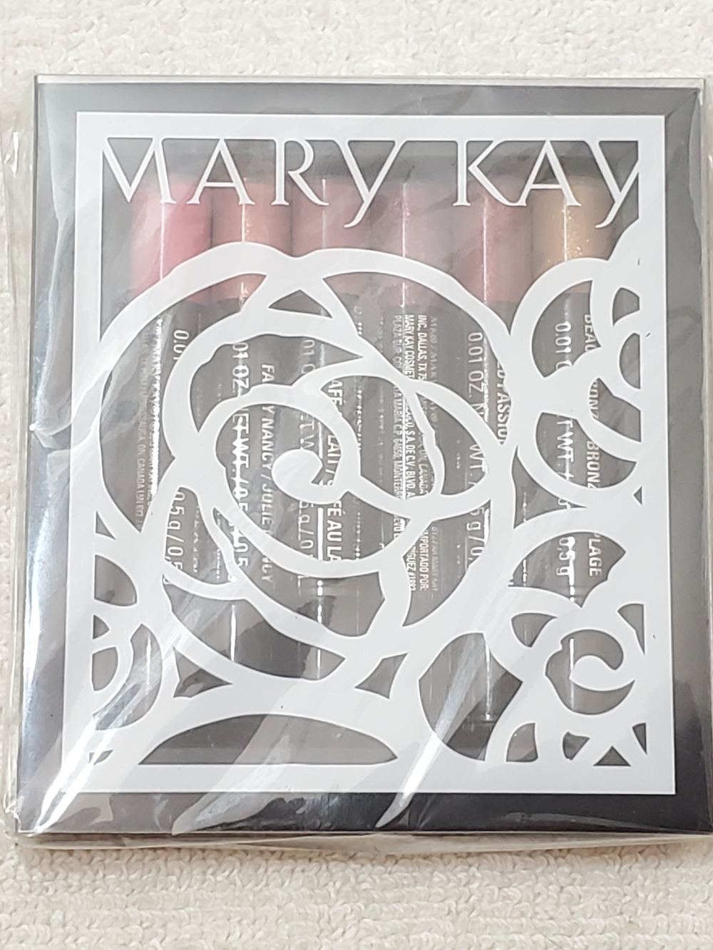 Mary Kay Mini Nourishine Plus Lip Gloss Set 6 Shades New Sealed 0.01 oz / 0.5 g